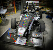 Image of the completed racecar
