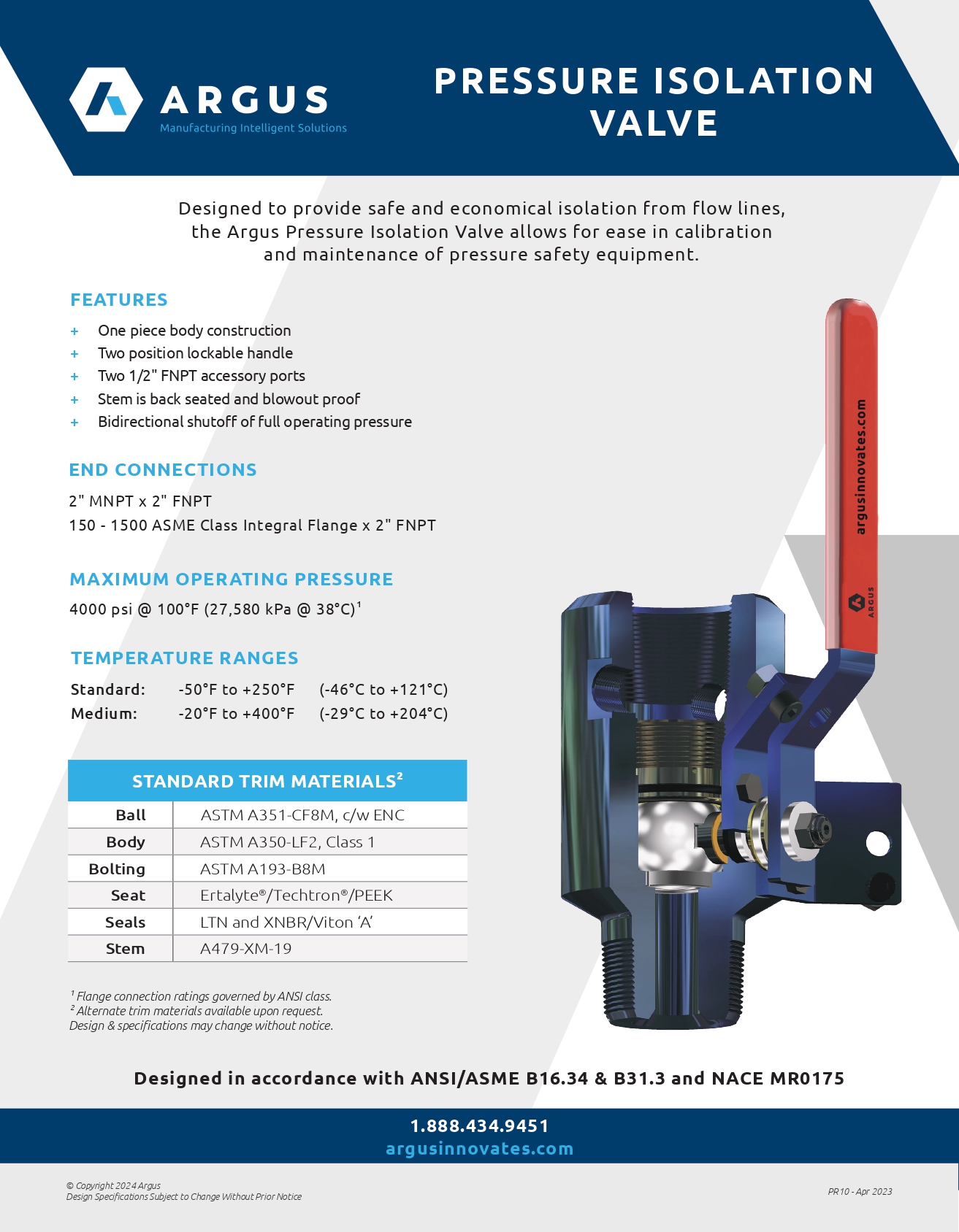 Pressure Isolation Valve - PR10_page-0001